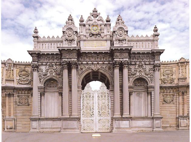 The main gate of  Dolmabahce Palace